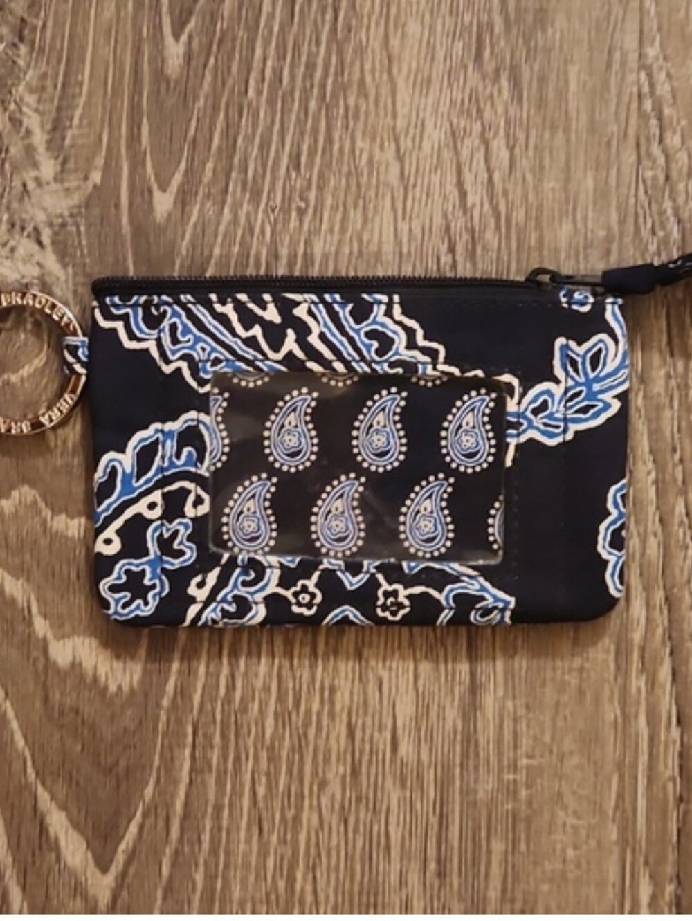 Vera Bradley Blue Bandana Print (Retired) Coin Purse | ID Holder | Zip Pouch
